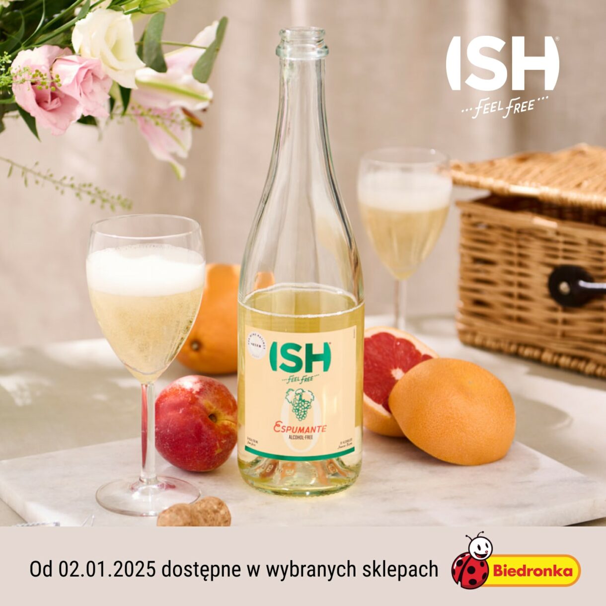 Ish Espumante dostępne w sieciach sklepu Biedronka.