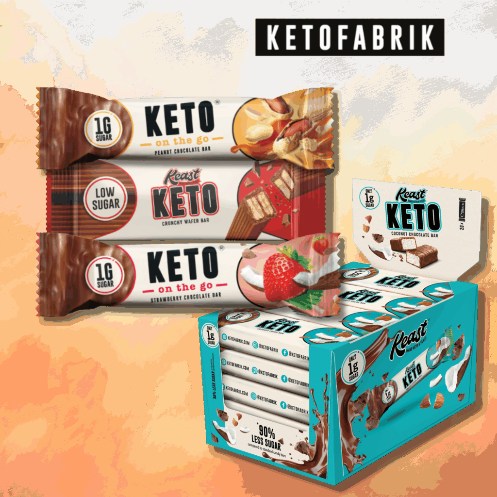 Ketofabrik dołącza do oferty Trendytaste. Jesteśmy dystrybutorem produktów Ketofabrik wspierających dietę Keto. Batony te zawierają bardzo niską zawartość cukru.